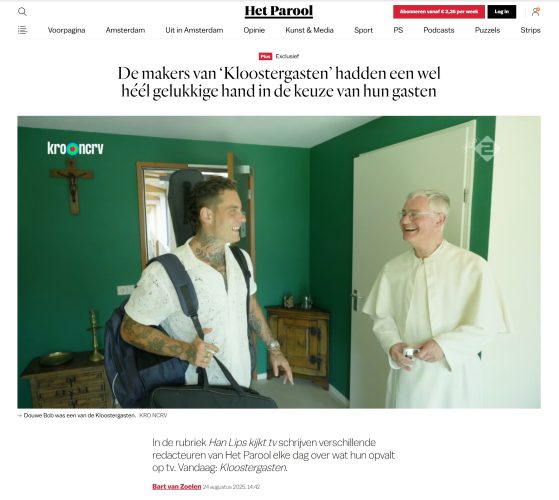 Frank ontvangt Douwe Bob