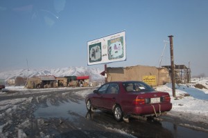 Toyota met een billboard tegen drugs